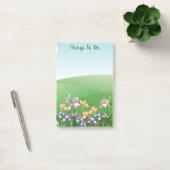 Dinge zu tun Schwertlilien-Blume Post-it Klebezettel (Büro)