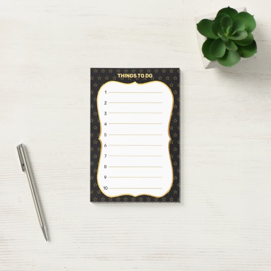 Dinge zu tun & Sternmuster geflochten Post-it Klebezettel (Büro)