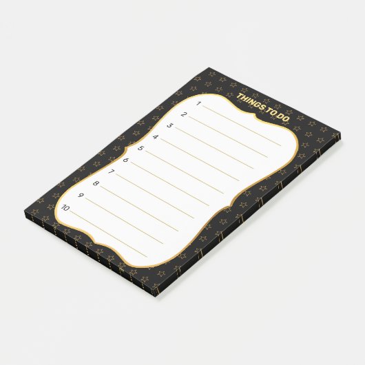 Dinge zu tun & Sternmuster geflochten Post-it Klebezettel (angewinkelt)