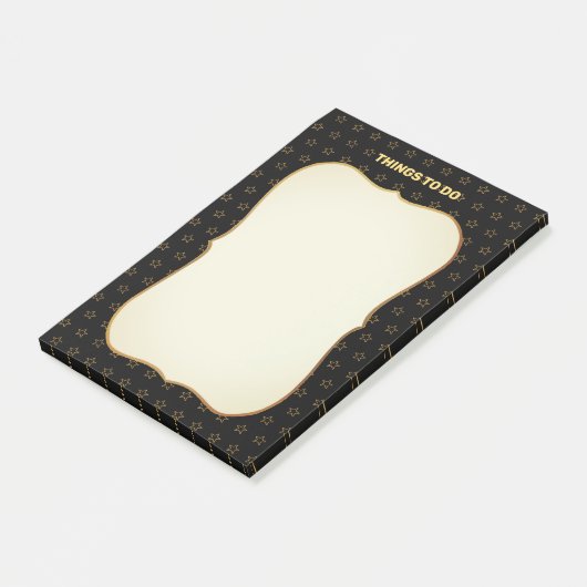 Dinge zu tun & Sternmuster Post-it Klebezettel (angewinkelt)