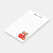 Dinge zu tun & süße kleine Fuchs-Post-it-Notizen Post-it Klebezettel (angewinkelt)