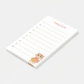 Dinge zu tun & Tabby Ginger Kitty Cat Post-it Klebezettel (angewinkelt)