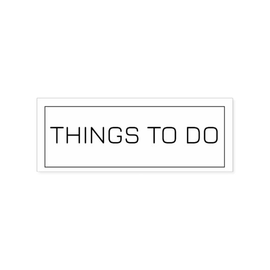 Dinge zu tun, um Notebook-Ziel Planer-Journal Gummistempel (Prägung)