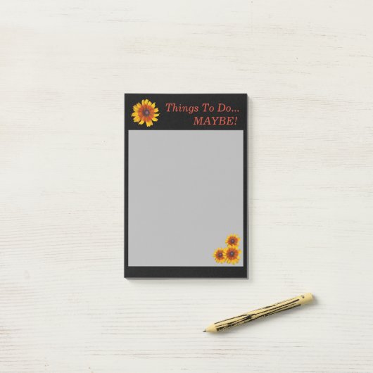 Dinge zu tun... VIELLEICHT! Post-it Klebezettel (Auf Schreibtisch)