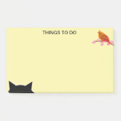 Dinge zu tun Vogel & Cat Post-it Klebezettel (Vorderseite)