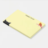 Dinge zu tun Vogel und Katze Post-it Klebezettel (angewinkelt)