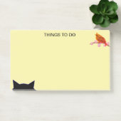 Dinge zu tun Vogel und Katze Post-it Klebezettel (Büro)