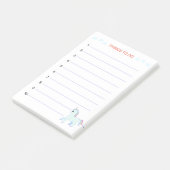 Dinge zum Tun & Einhorn Post-it Klebezettel (angewinkelt)