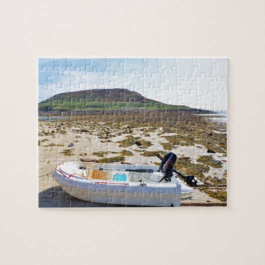 Dinghy am Strand Puzzle (Horizontal)
