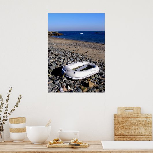 Dinghy in Guernsey Poster (Küche)