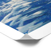 Dinghy Sailing Art Poster (Ecke)