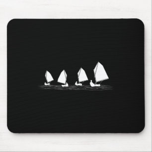 Dinghy-Segelboot Laser Optimist Rennsegeln Laser Mousepad