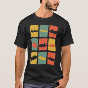Dinghykapitän Vintage Retro Bootseigner Motorboot T-Shirt