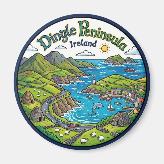 Dingle-Halbinsel Irland Magnet (Vorne)