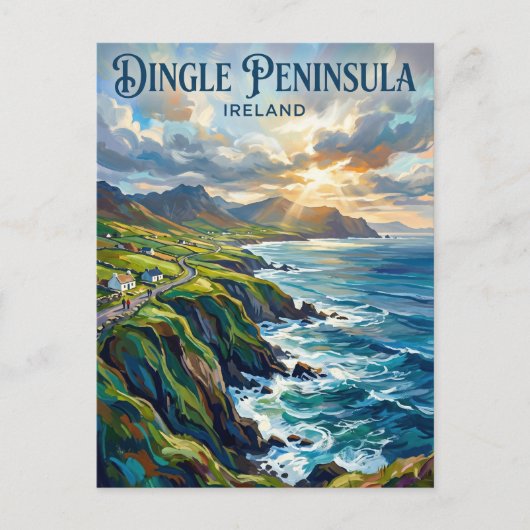 Dingle-Halbinsel Irland Postkarte (Vorderseite)