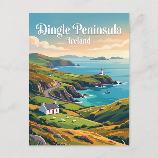 Dingle-Halbinsel Irland Postkarte (Vorderseite)