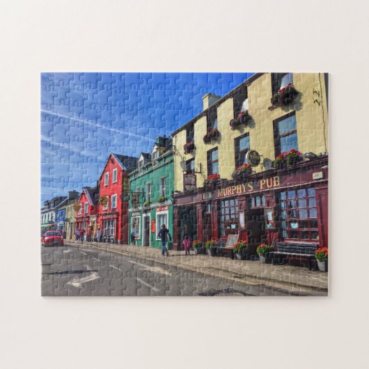 Dingle Ireland, Colorful Strand Street Puzzle (Horizontal)