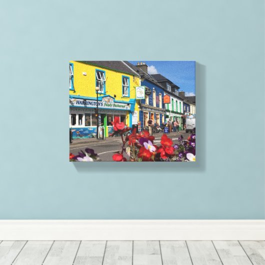 Dingle Ireland Wrapped Canvas Leinwanddruck (Insitu (Holzboden))