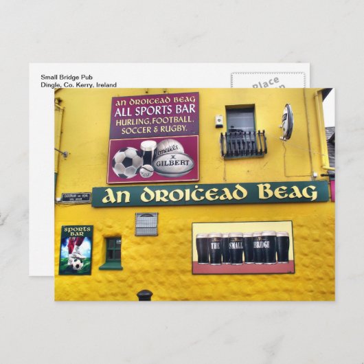 Dingle Irish Pub Postcard Postkarte (Vorne/Hinten)