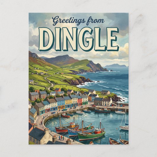Dingle Irland Postkarte (Vorderseite)