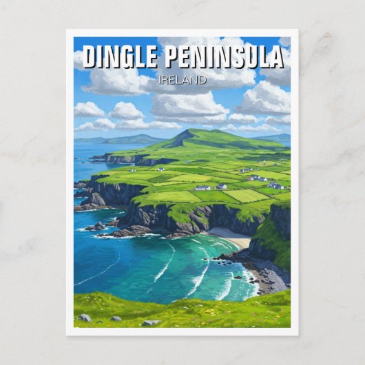 Dingle Peninsula Ireland Travel Postkarte (Vorderseite)