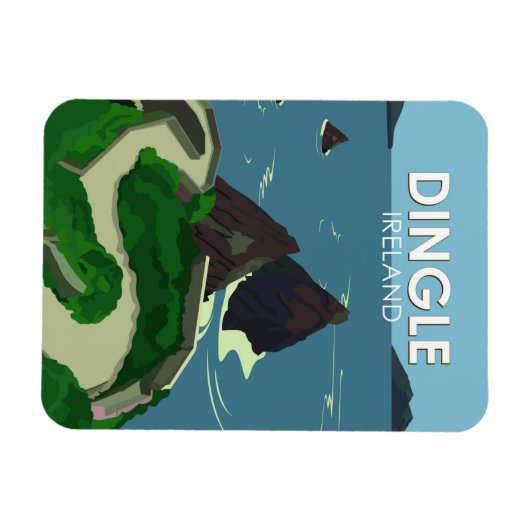 Dingle Peninsula Ireland Travel Vintag Magnet (Horizontal)