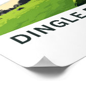 Dingle Peninsulinsula Ireland Travel Print Poster (Ecke)
