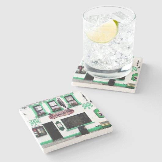 Dingle Pub, Dingle Ireland, Irish Pubs, Irish Pub Steinuntersetzer (Seitenansicht)