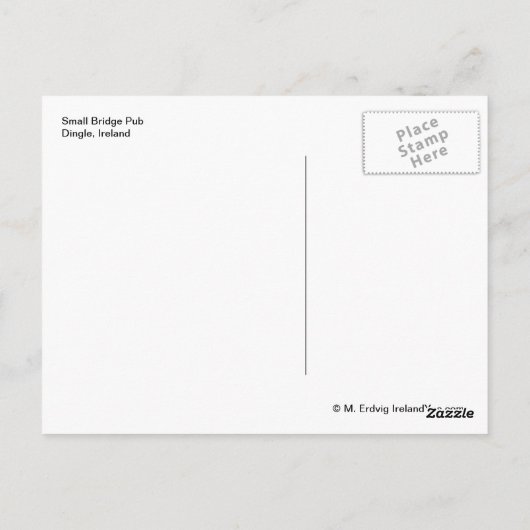 Dingle Pub Postcard Postkarte (Rückseite)