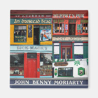 Dingle Pubs Collage, Irish Magnet. Irland