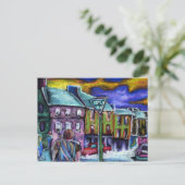 Dingle town at dusus postkarte (Stehend Vorderseite)