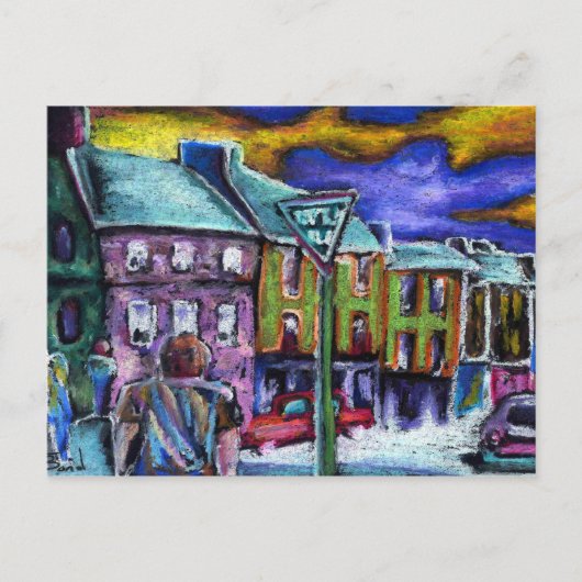 Dingle town at dusus postkarte (Vorderseite)