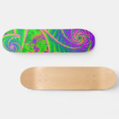 Dingleberries Psychedelic Fused Glass Skateboard (Horizontal)