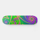 Dingleberries Psychedelic Fused Glass Skateboard (Horizontal)