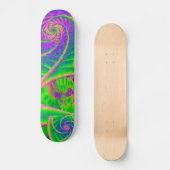 Dingleberries Psychedelic Fused Glass Skateboard (Vorderseite)