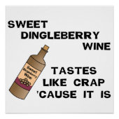 Dingleberry Wine Poster (Vorderseite)