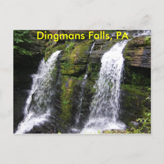 Dingmans Falls, PA Postcard Postkarte