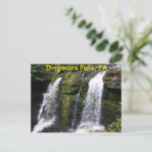 Dingmans Falls, PA Postcard Postkarte (Stehend Vorderseite)