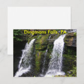 Dingmans Falls, PA Postcard Postkarte (Vorne/Hinten)