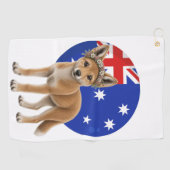 Dingo Ein Kleines Stück Australien Golfhandtuch (Horizontal)