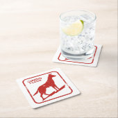 Dingo Flour Rechteckiger Pappuntersetzer (Vor Ort)