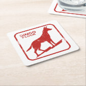 Dingo Flour Rechteckiger Pappuntersetzer (angewinkelt)