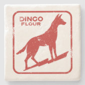 Dingo Flour Steinuntersetzer (Vorderseite)