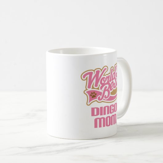 Dingo-Mama-Hundezucht-Geschenk Kaffeetasse (VorderseiteRechts)