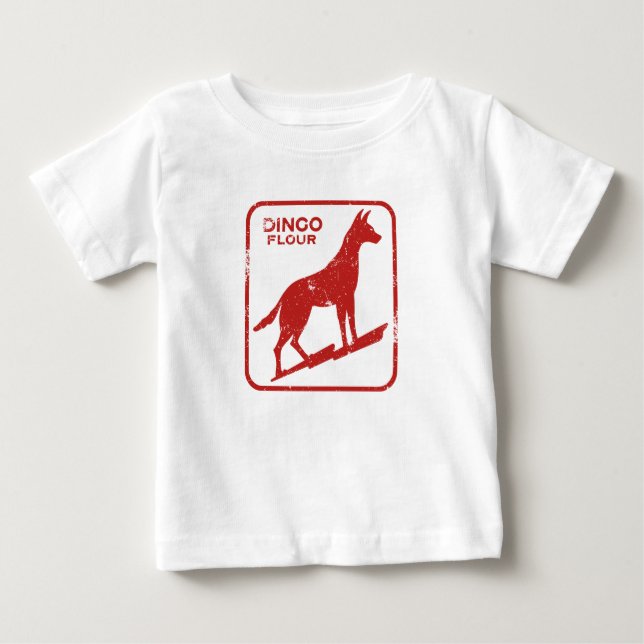Dingo Mehl Baby T - Shirt (Vorderseite)