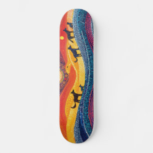 Dingo Pack - Aborigine-Stil - Skateboard Deck