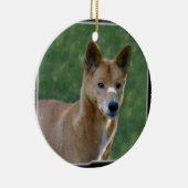 Dingo-Weihnachtsverzierung Keramik Ornament (Rechts)