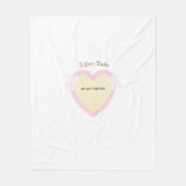 Dingus Bows & Heart Personalisiert Fleecedecke (Vorderseite)