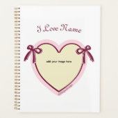 Dingus Bows & Heart Personalisiert Planer (Vorderseite)