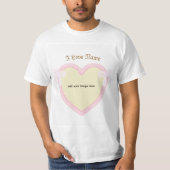 Dingus Bows & Heart Personalisiert T-Shirt (Vorderseite)